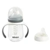 Biberon d'apprentissage 2 en 1 210ml Gris minéral