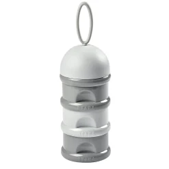 Boite doseuse de lait 3 compartiments empilables Gris
