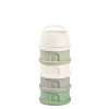 Boîte doseuse de lait 4 compartiments empilables Vert sauge