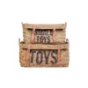 Coffre à jouets en rotin Anthracite 2pcs