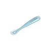Cuillère 1er âge silicone Bleu