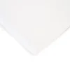 Drap Housse Lit Bébé - 60x120 Cm - Coton Bio - Blanc