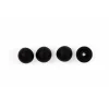 Evolu Set De 4 Pieds Caoutchouc - Noir