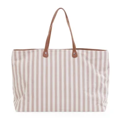 Family Bag Sac à Langer - Rayures - Nude/Terracotta