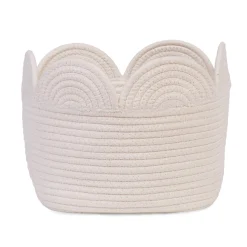 Panier fleur - 30x20x15CM - Corde De Coton - Ecru