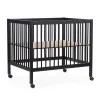 Parc 97 + Roues - 95x75 Cm - Bois - Noir