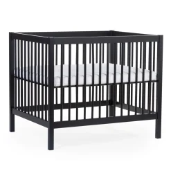 Parc 97 + Roues - 95x75 Cm - Bois - Noir